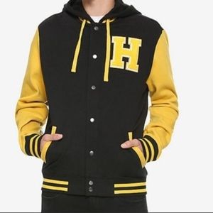 Harry Potter Button Varsity Jacket - Hufflepuff Hot Topic Size XXL